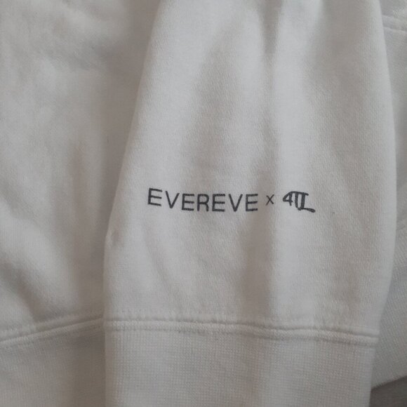 EVEREVE x 4 The Love Women's Size Small White Valuing Everyone Hooded Sweatshirt - Picture 7 of 11